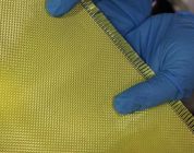 Sarı Karbon Fiber Kompozit Malzemeler Kurşun Geçirmez Aramid Kumaşlar 1000d 200GSM